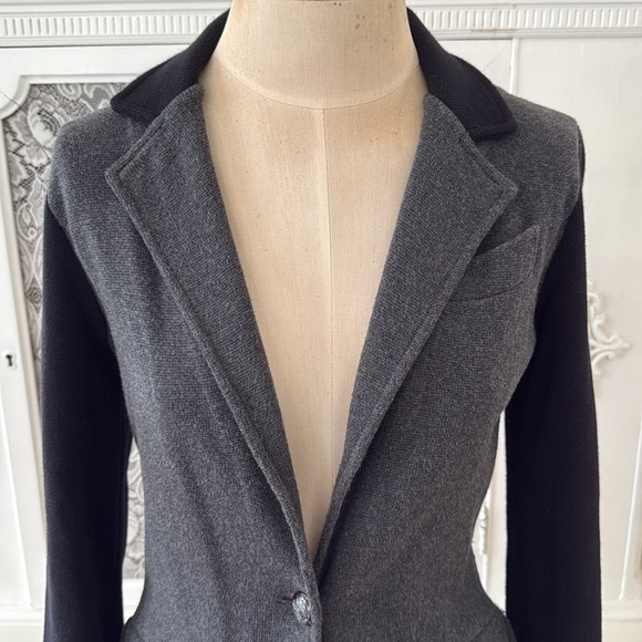 Lauren Ralph Lauren Two Tone Knit Blazer - Picture 2 of 11